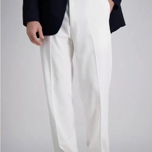 Haggar Cool 18 Pro Classic Fit White Men’s Pants 40 x 34